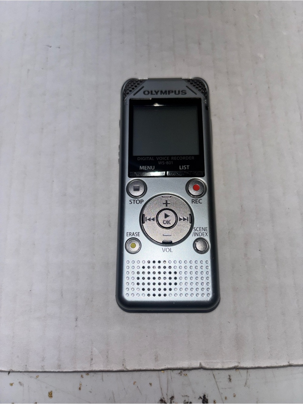 Olympus Silver Portable Digital Voice Recorder WS-801 Style